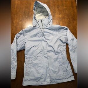 Columbia Women's Interchage Sky Blue Hooded Ski Jacket